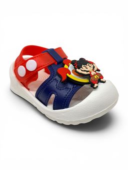 Lil Lollipop - Kids Cartoon Applique Detailed Slingback Sandals- Multi-Color