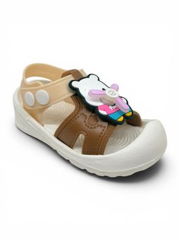 Lil Lollipop - Kids Cartoon Applique Detailed Slingback Sandals- Multi-Color