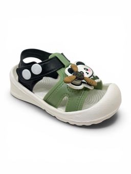 Lil Lollipop - Kids Cartoon Applique Detailed Slingback Sandals- Multi-Color