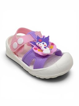 Lil Lollipop - Kids Cartoon Applique Detailed Slingback Sandals- Multi-Color