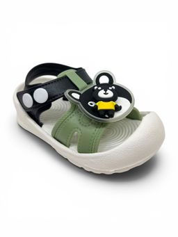 Lil Lollipop - Kids Cartoon Applique Detailed Slingback Sandals- Multi-Color