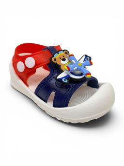 Lil Lollipop - Kids Cartoon Applique Detailed Slingback Sandals- Multi-Color