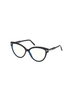 Tom Ford Eyewear - FT5763-B56001 Blue Block Cat Eye Frames for Women (56)