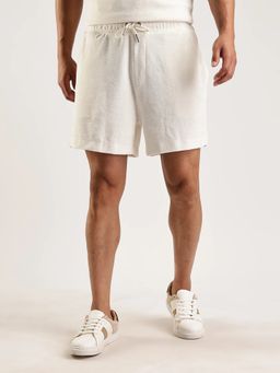 Calvin Klein - Relaxed Fit Textured Mid Rise Shorts