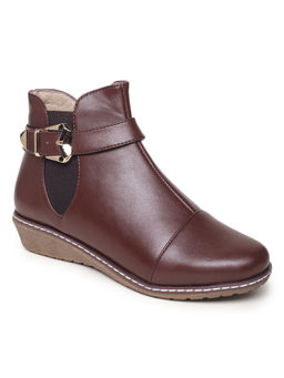 VALIOSAA - Solid Brown Casual Boots