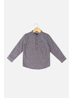 Allen Solly Junior - Boys Multi Regular Fit Print Casual Shirt