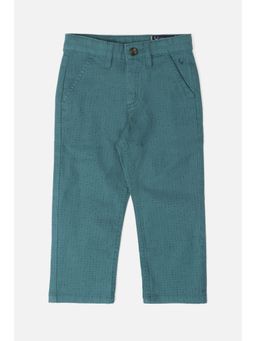 Allen Solly Junior - Boys Blue Slim Fit Print Trousers