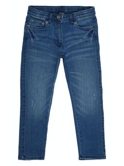 Peter England - Girls Blue Solid Jeans