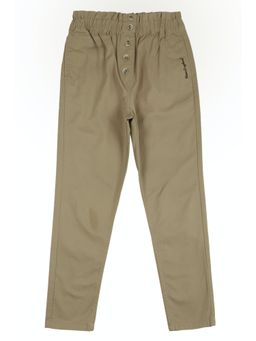 Peter England - Girls Olive Solid Pants