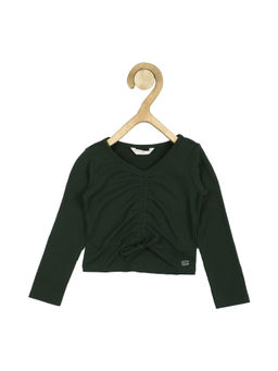 Peter England - Girls Green Textured Top