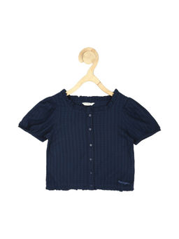 Peter England - Girls Navy Stripe Top