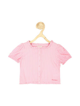 Peter England - Girls Pink Stripe Top