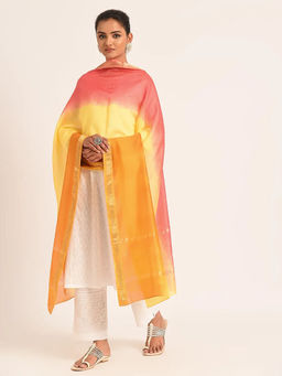SMRITI GUPTA - Chanderi Handwoven Dip Dyed Dupatta