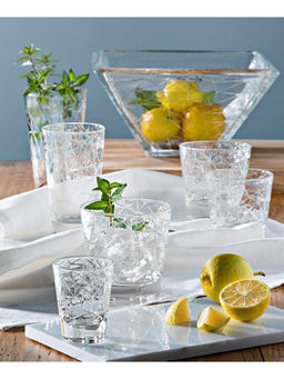 Vidivi - Lead Free Glass Dolomiti Serving Salad Mixing Bowl Made In Italy