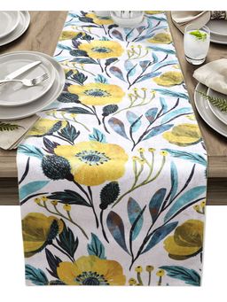 THE HOME TALK - Designer Table Runner Stylish Console Décor 14 X 72 Floral (6 Seater)