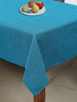 THE HOME TALK - Table Placemat Cloths For Bed Side Table & Polyester Home Decorators Blue (4 Seater)