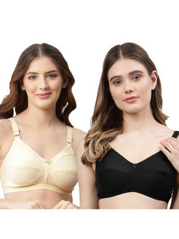 Cukoo - Women Pack of 2 Pure Cotton Non Padded,Everyday Bra (Pack of 2)