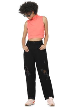 ONLY - Women Rugged Black Jeans
