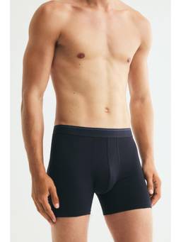 H&M - Men Blue 3-Pack Mid Trunks With Lycra
