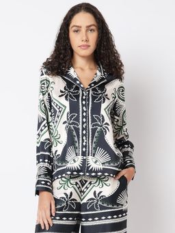 VERO MODA - Black and White Printed Shirt