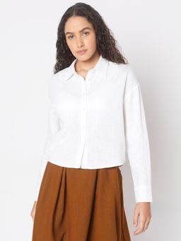 VERO MODA - White Linen Shirt