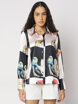 VERO MODA - Multicolor Printed Shirt