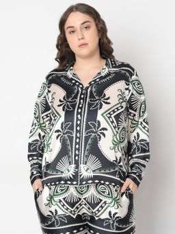 VERO MODA - Curve Black and White Printed Shirt