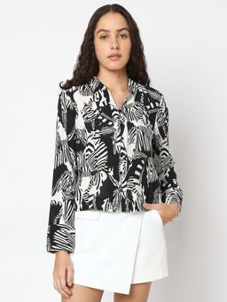 VERO MODA - Black Animal Print Shirt