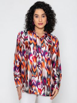 Lounge Dreams - Satin Printed Shirt