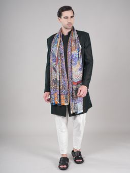 MUFFLY - Multi-Color Men Printed Bamboo Stole