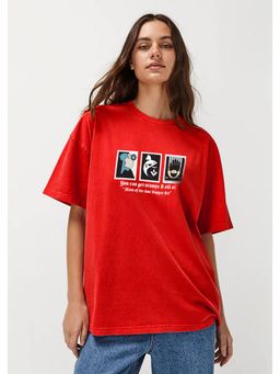 MIXT by Nykaa Fashion - Printed Oversized T-Shirt