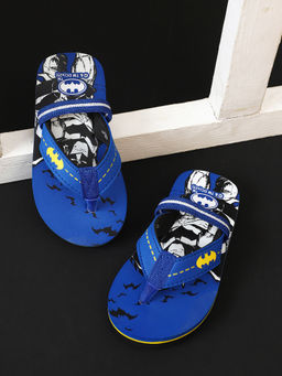 Kidsville - Official Batman Blue Printed Flipflops for Boys