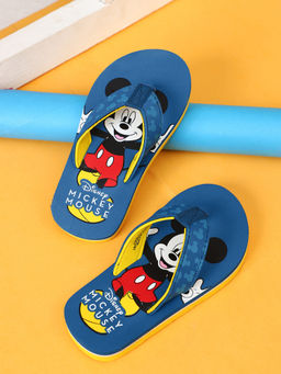 Kidsville - Official Mickey & Friends Printed Blue Flipflops for Boys