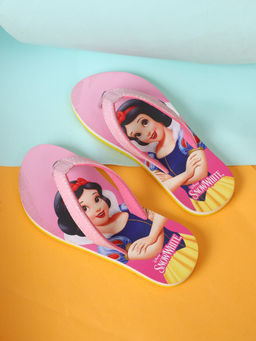 Kidsville - Official Disney Princess Pink Printed Flipflops for Girls