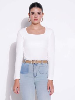 SHOWOFF - Edition Women's Solid White Top