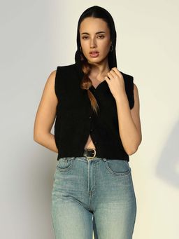 SHOWOFF - Edition Women's Solid Black Top