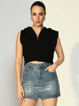 SHOWOFF - Edition Women's Solid Black Top