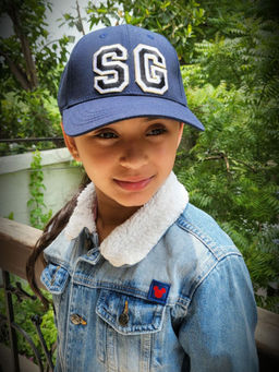 THE PONY & PEONY CO. - Customised Cap for Kids - Navy Blue