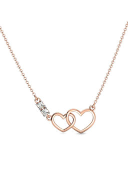 Candere by Kalyan Jewellers - 18K BIS Hallmark Rose Gold and I2GH Diamond Necklaces