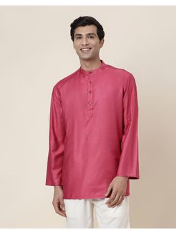 Fabindia - Pink Viscose Silk Short Kurta