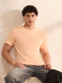 The Souled Store - Supima Peach T-Shirt