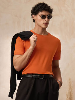 The Souled Store - Supima Sparkling Orange Supima T-Shirt