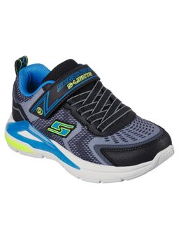 SKECHERS - Boys Trinamics Black Grey Casual LED Shoes