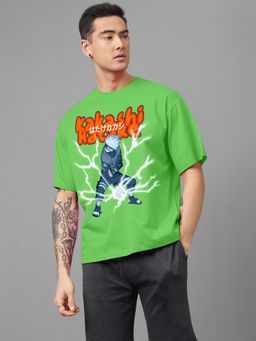 Free Authority - Naruto Printed Loose Fit T-Shirt for Men