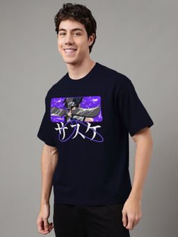 Free Authority - Naruto Printed Loose Fit T-Shirt for Men