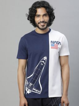 Free Authority - Nasa Printed Regular Fit T-Shirt for Men