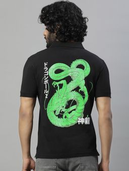 Free Authority - Dragon Ball Z Printed Regular Fit Polo T-Shirt for Men
