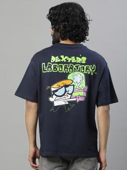 Free Authority - Dexters Laboratory Printed Loose Fit T-Shirt for Men