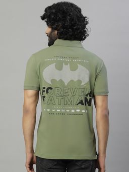 Free Authority - Batman Printed Regular Fit Polo T-Shirt for Men