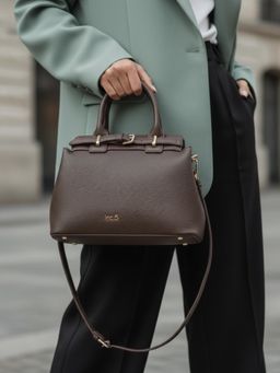 Inc.5 - Womens Brown Handbag with Detachable Strap